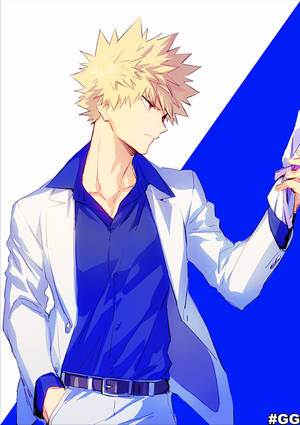 Bakugou In Suit Wallpaper