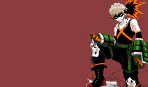 Bakugou With Hero Costume Wallpaper