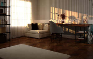 Balance Your Work And Leisure With A Beautiful Home Office Wallpaper