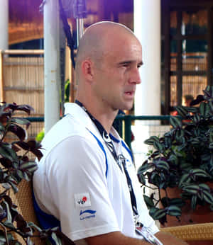 Bald Manin White Sports Jacket Wallpaper