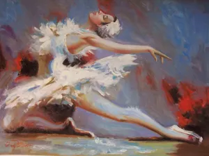 Ballerina Dancer Oil Painting Art Wallpaper