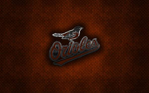 Baltimore Orioles Metallic Art Wallpaper