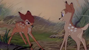Bambi And Faline In The Forest Wallpaper