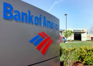 Bank Of America Ground Signage Wallpaper