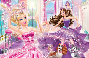 Barbie Princess Pop Star Dancing Wallpaper