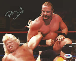 Barry Windham Struggling With Opponent Wallpaper