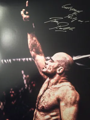 Bas Rutten Autograph Poster Wallpaper