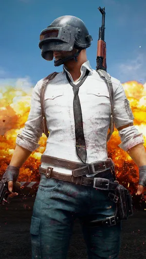 Basic Male Character Pubg Iphone Wallpaper