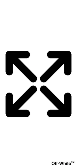 Basic Off White Logo Arrows Wallpaper