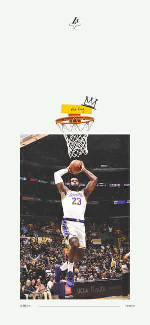 Basketball Dunk Action Shot Wallpaper