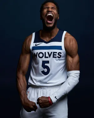 Basketball Player Malik Beasley Portrait Wallpaper