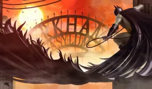 Batman Arkham Asylum Gate Digital Art Wallpaper