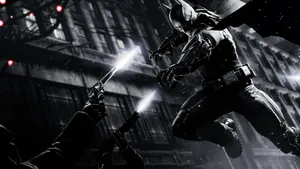Batman Being Attacked By Guns In Arkham City 4k Wallpaper