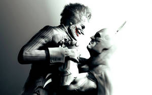 Batman Fighting Joker Arkham City 4k Wallpaper