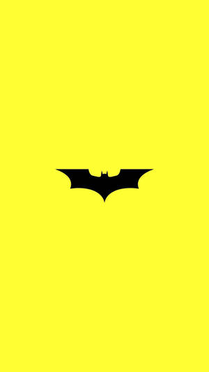 Batman Logo Realme 7 Pro Yellow Wallpaper