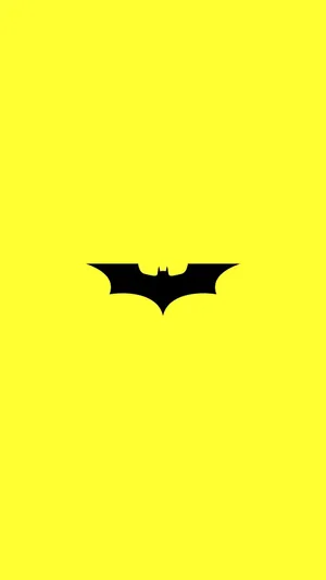 Batman Logo Realme 7 Pro Yellow Wallpaper