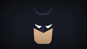 Batman Shows Off His Signature Stance And Moves In The Animated Cartoon. Wallpaper