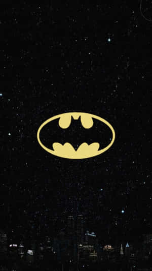 Batman Symbol Starry Skyi Phone Wallpaper Wallpaper