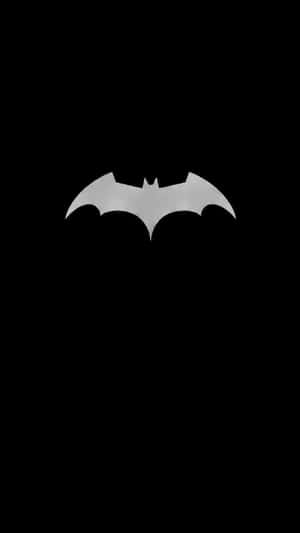 Batman Symbolon Black Background Wallpaper