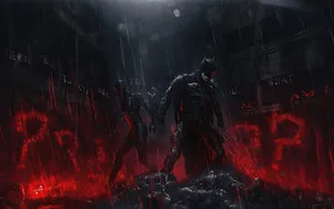 Batman Vs Riddler Movie Wallpaper