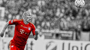 Bayern Munich Robben Red Jersey Wallpaper