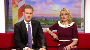 Bbc News Anchors Louise Minchin And Dan Walker Wallpaper