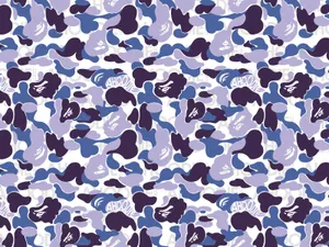 Be Unique And Stand Out From The Crowd With Blue Bape Camo Wallpaper