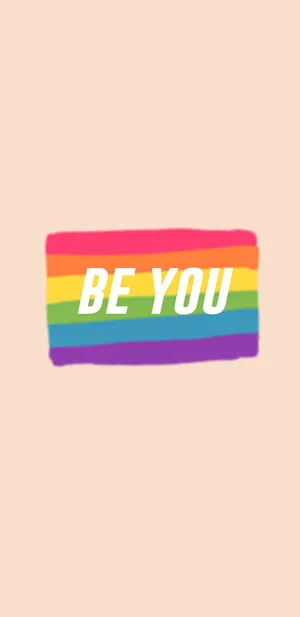 Be You Aesthetic Lgbt Rainbow Wallpaper
