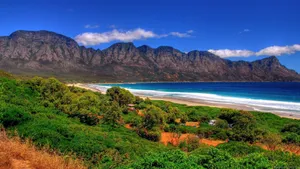 Beach And Mountains In Africa Wallpaper