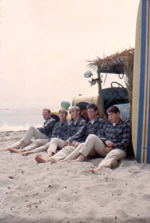 Beach Boys Matching Outfit Sand Wallpaper