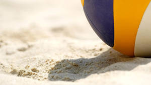 Beach Volleyball On The Sand Wallpaper