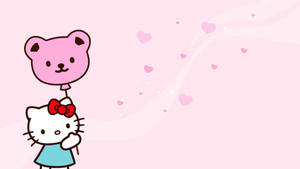 Bear Balloon Hello Kitty Aesthetic Wallpaper