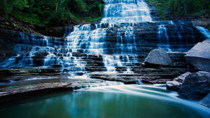 Beautiful Albion Falls Cascade Waterfall Wallpaper
