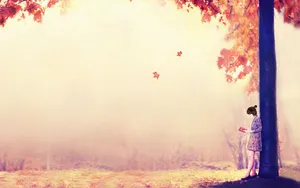 Beautiful Anime Autumn Wallpaper