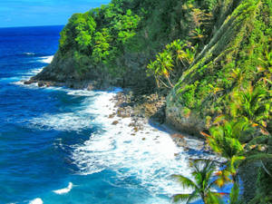 Beautiful Caribbean Coastline Wallpaper