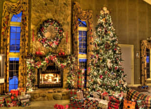 Beautiful Christmas Desktop Gifts Wallpaper