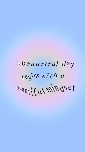 Beautiful Day Positive Quotes Wallpaper