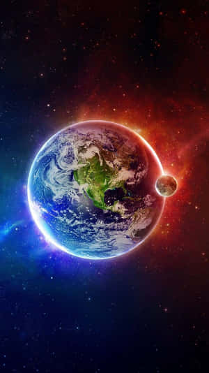 Beautiful Earth In Universe Iphone Wallpaper
