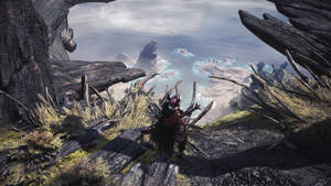 Beautiful Oceanside Landscape Of Astera, Home Of The Monster Hunter Alliance. Wallpaper