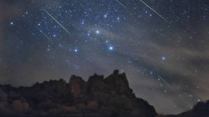 Beautiful Star-streaked Sky Wallpaper