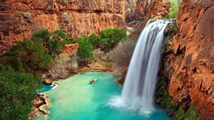 Beautiful Waterfall Havasu Wallpaper