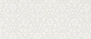Beautifully Elegant Victorian Grey Floral Pattern Wallpaper