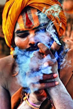 Beautifully Painted Aghori Man Wallpaper