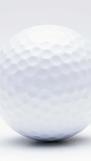 Beautifully Rendered Golf Ball For Desktop Wallpaper