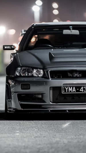 Beauty On Wheels - Nissan Skyline Iphone Wallpaper