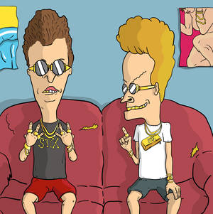 Beavis And Butt Head Gold Chains Wallpaper