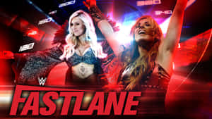 Becky Lynch Vs Charlotte Flair Fastlane Wallpaper