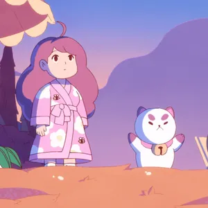 Bee And Puppycat Sunset Wallpaper