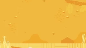 Bees In Cute Yellow Backdrop Wallpaper