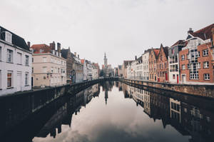 Belgium Bruges Canal Wallpaper